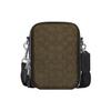 Stanton Classic Logo Látková a kožená taška přes rameno Crossbody Pánské tašky Vojenská zelená CH097-SVVFE