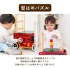 Toy Walker Ride Fire Truck Push Cart with Rattlesnake Wooden Educational Toy for 1st Birthday Gift for Boys and Girls Edutē I'm & Toy, Babies,