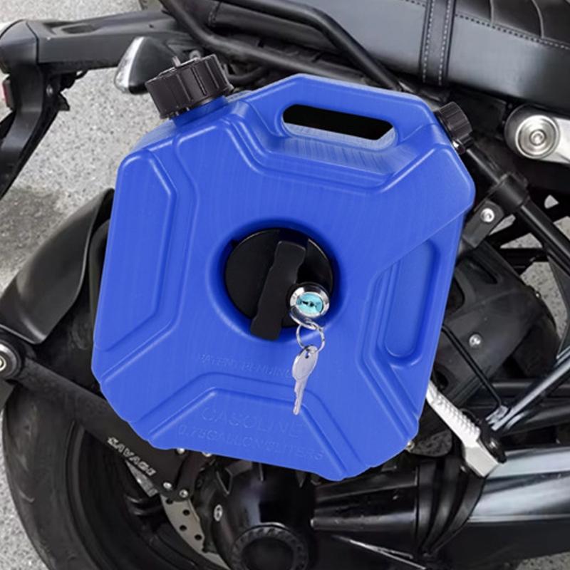 3L Motorrad-Kraftstoffbehälter Sicherheitsschloss Montagebehälter Seitenkasten für Outdoor-Straßenreisen Notfälle