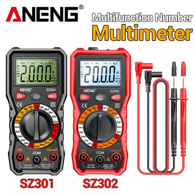 ANENG SZ301/SZ302 Digital Multimeter Professional LCD Auto AC/DC Votage Tester Diode Tester Current Professional Detector Tool Line Testing and Repair