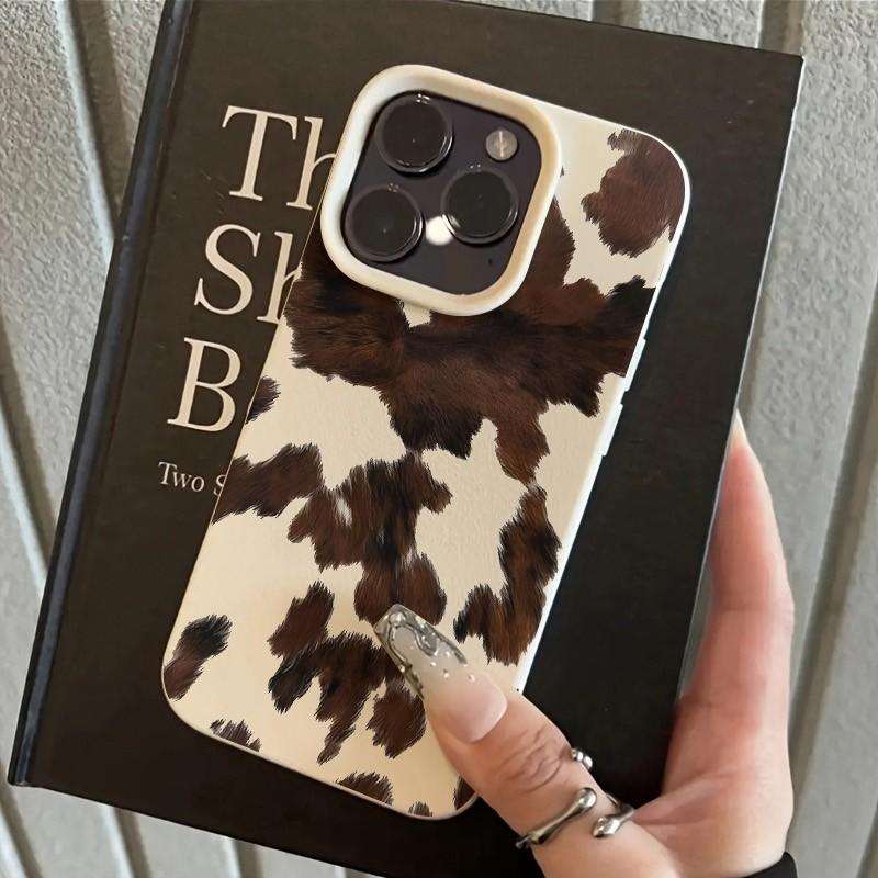 

Brown Cow Fur Lichee leather pattern Phone Case For Xiaomi mi 15T X7 F7 X6 M7 X5 M6 F5 X4 X3 Pro Ultra GT NFC 4G 5G Poco F7 Ultra 5G