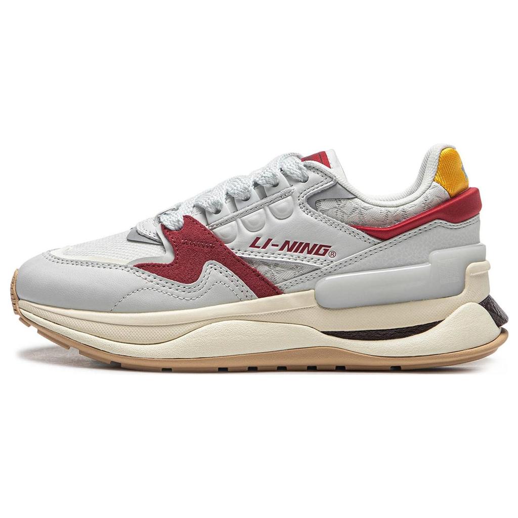 New LiNing 001 Innocence V2 Innocent V2 Cushioning Anti Slip And Wear Resistant Low Top Casual Shoes Women's Ivory AGCT502-1