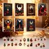 2026 Advent Calendar Ornaments Blind Box, 24-Day Christmas Tree Hanging Decor Set, Holiday Countdown Gift