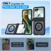 For Motorola Razr Ultra 2025 / Razr Ultra 2026 Magnetic Power,Slim Design,Screen Protector,Hinge Protection,Matte Shockproof Phone Case-Black