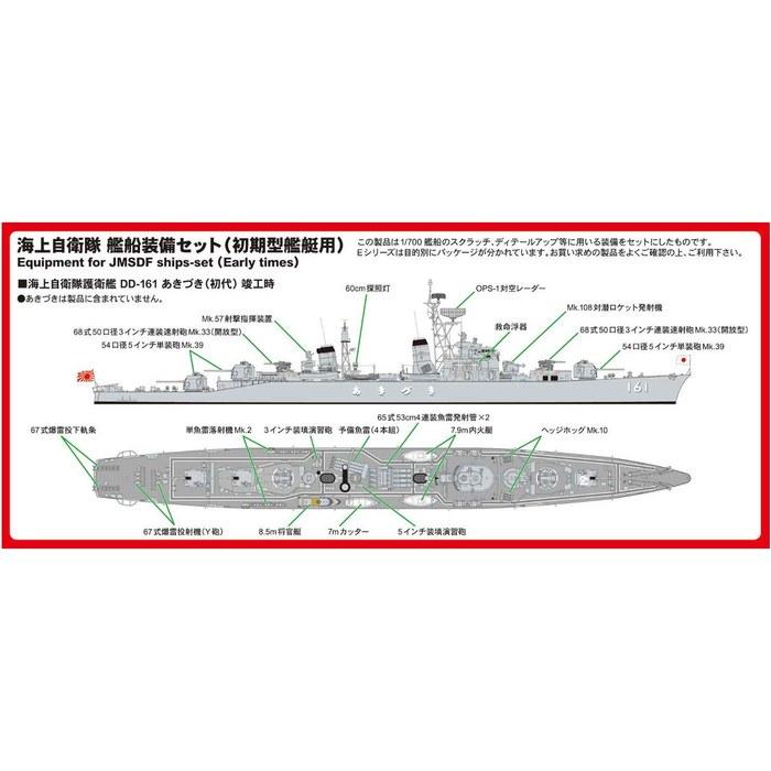 Pit Road 1/700 Maritime Self-Defense Force Ship Equipment Set Early-Type Vessels E15 (9x5x1 inches)