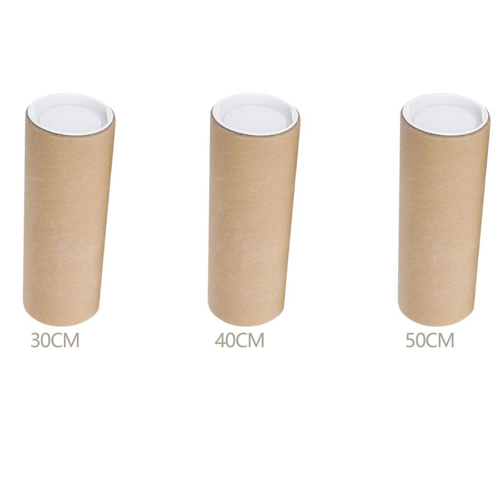 Mailing Tube with Caps Paper Poster Container Portable Storage Tube for Blueprint Art Prints Shipping