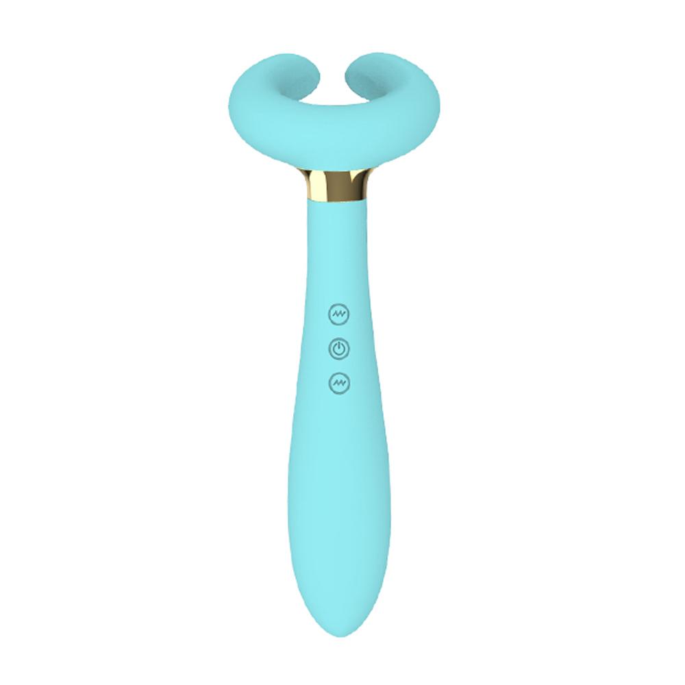 Three Head Vibrator G-spot Body Massage C-type Magnetic Charging AV Stick Clitoris Vagina Stimulation Female Masturbation Toys