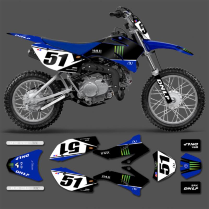 

PowerZone New Style Graphics Decals Stickers Kit For YAMAHA TTR110 2008-2014 2015 2016 2017 2018 2019 2020 2021