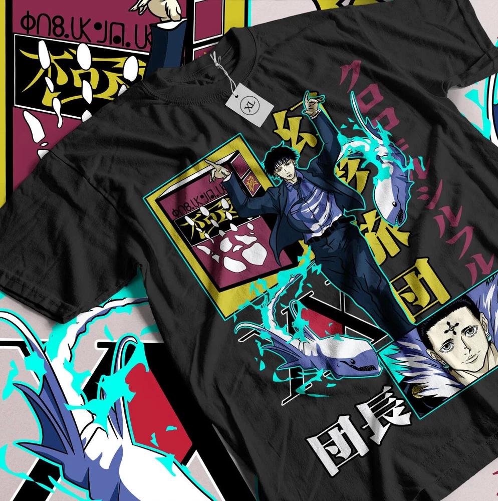 Chrollo Book TShirt Hunter X Hunter Shirt Unisexga HXH Anime Shirt Black S
