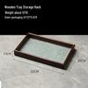 Begonia Pressed Glass Wooden Serving Tray