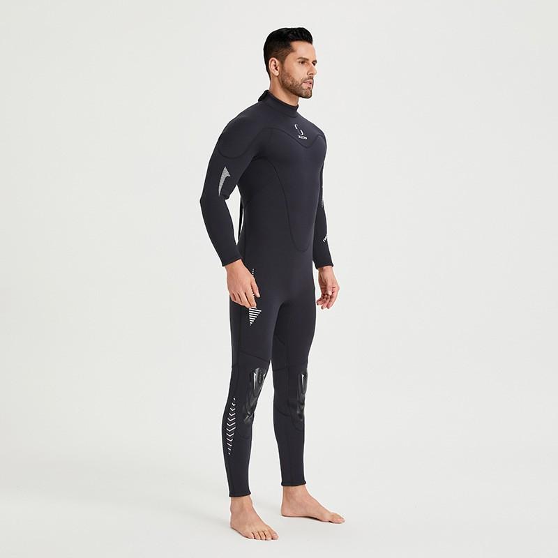 

3mm Diving Suit Men s One-piece Warm Surfing Women s Long-sleeved Cold-proof Snorkeling Swimming Pants M