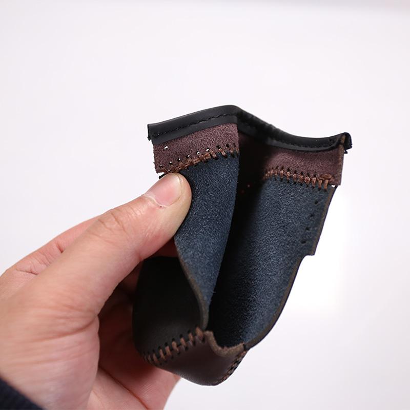 1 Piece Black Leather Car Gear Head Shift Knob Protection Cover Case  for Samsung QM6 2017 2018