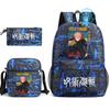 3pz Zaino Jujutsu Kaisen Ragazzi Ragazze Anime Mochila Zaino Scolastico Studente con Borsa a Tracolla Astuccio Viaggio Quotidiano Rucksack