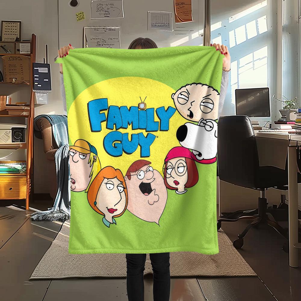 Family Guy2 Flannel Blanket, High quality Comfortable for All Seasons, Home Decor, Warmth and Comfort
