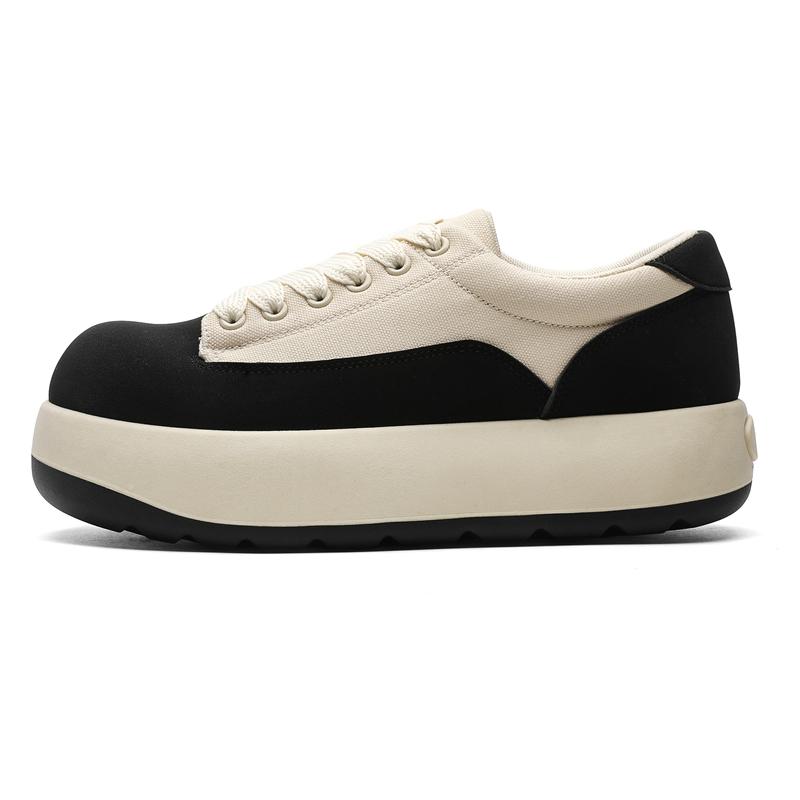 

Niche Brand Original Design 2025 Spring New Sport Style Sneakers For Men Black Hombre Daily Dress Casual Height Increasing Shoes 44 чёрный