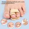 Toe Separator Bunion Corrector Big Toe Spacer Hammer Toe Straightener Fabric Lining Splint with Built-in Aluminum Plate Support for Overlapping Toes