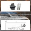 2pcs 33302-S5A-A01 T20 Turn Signal Brake Tail Light Bulb Socket Plug Connector for Honda CR-V Civic Odyssey Element Crosstour for Acura TL TSX RDX