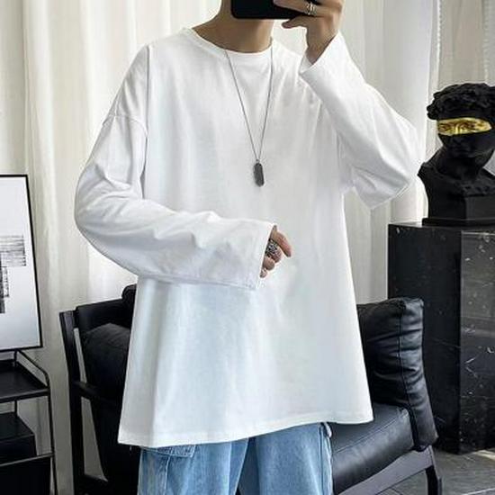

Men s Casual Loose-Fit Printed Hoodie, Long-Sleeve Round Neck Top for Spring & Autumn M