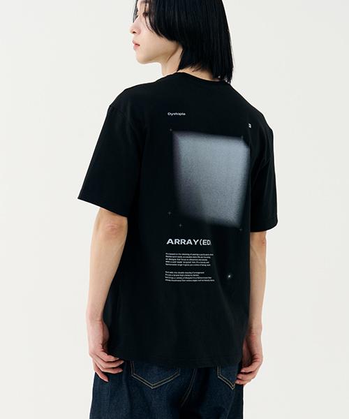 Arrayed A.G.I Blue Gray Cube T-Shirt [Black] S