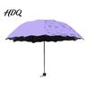 Large Umbrella Water-Reactive Folding with Wavy Edge Flowers Appear When UV Protection Rained On Windproof Sun Portable Travel