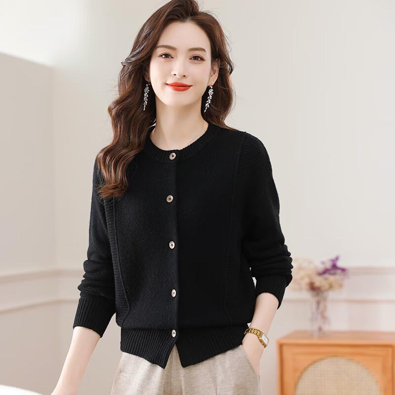 Women's 100% Pure Wool Knitted Cardigan FMLD638