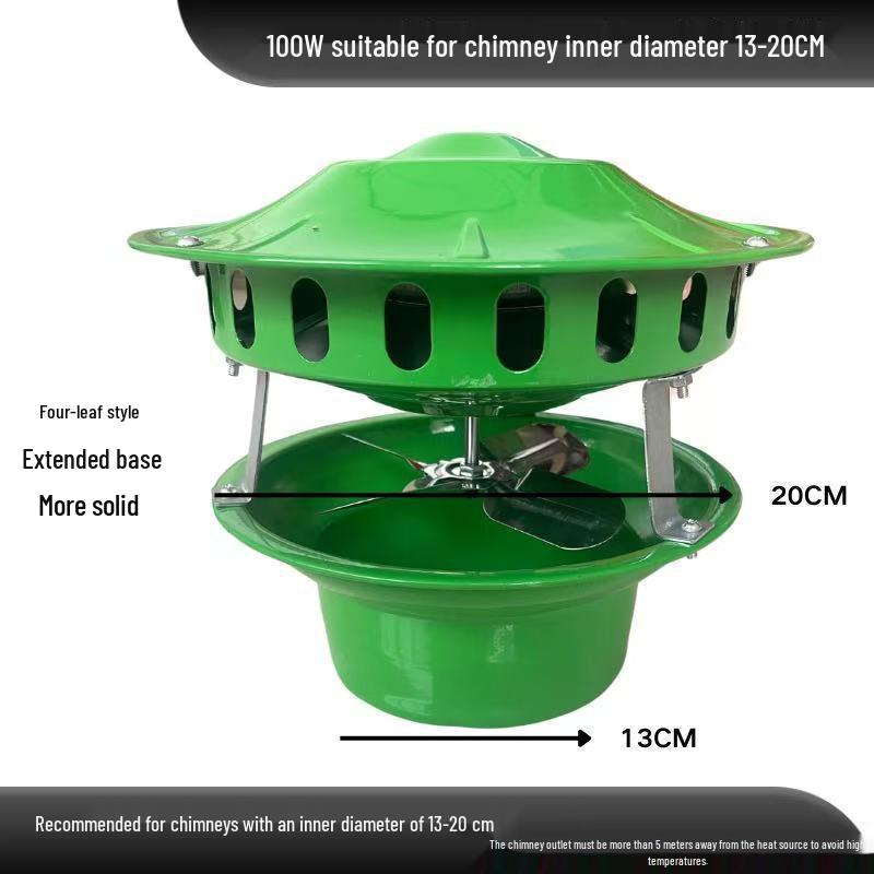Household High-Power Chimney and Fireplace Smoke Extractor Fan