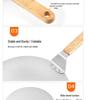 Stainless Steel Pizza Peel with Wooden Handle - Kitchen Baking Tool