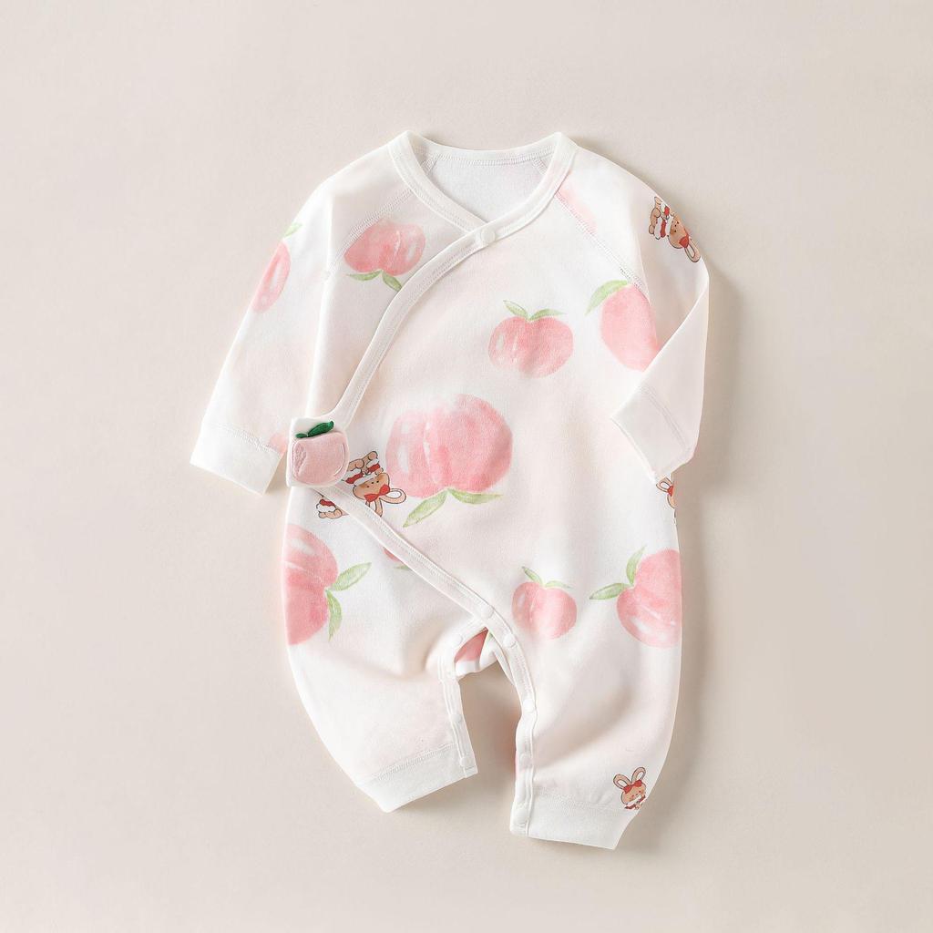 Newborn Baby Cotton Romper: A-Class Spring & Fall Pajamas, Boneless Crawling Onesie