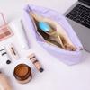 Neue große Kapazität Kosmetiktasche Einfarbige Wasserdichte Kosmetiktasche Toilettenartikel-Organizer Damen