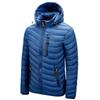 Men's Casual Lightweight Cotton Jacket with Detachable Collar - Autumn/Winter Style