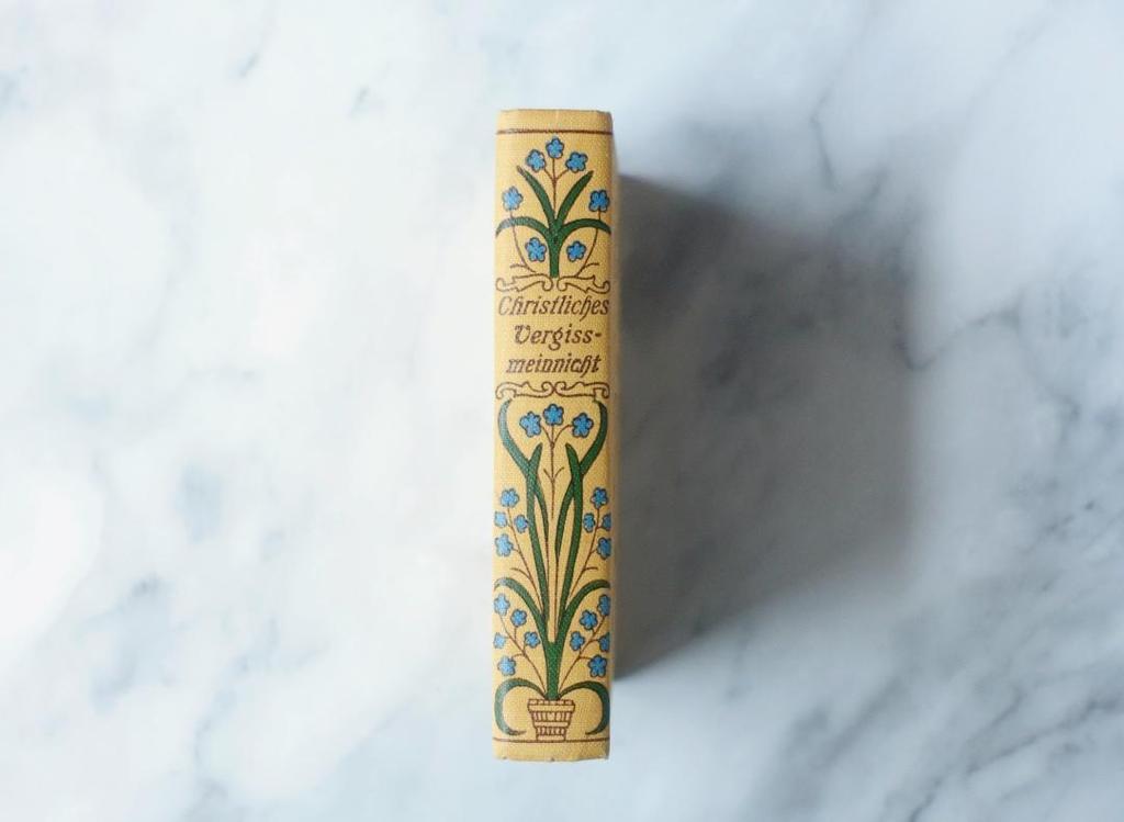 [USED] German Antique Book Christian Forget-me-not Memorial Book Foreign Book