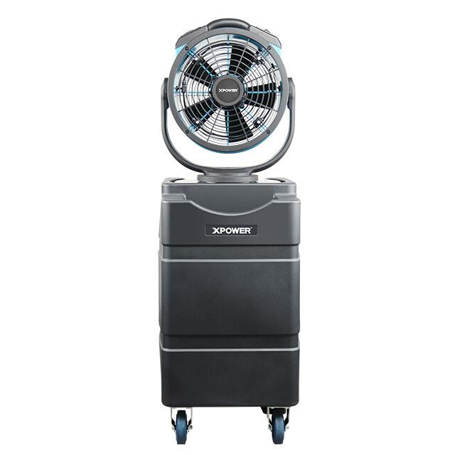 XPOWER FM-88WK Durable Water Pump & Tank Air Circulator Long-Lasting Mist Fan Multi-purpose Oscillating Misting Fan with Built-In Water Pump