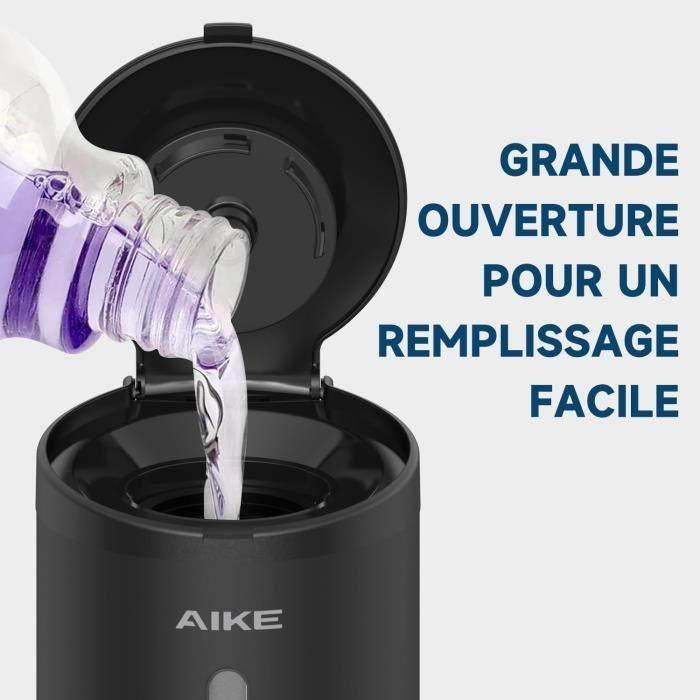 Distributeur de savon - AIKE - AK1205C - Automatique - 800 ML - Acier inoxydable - Noir