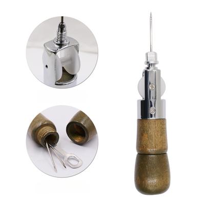 DIY-Nähahle für Leder, gewachster Faden, Handnähwerkzeuge, Lederhandwerk, Kantennähte, Gürtelstreifen, Schuhmacher, Segeltuch-Reparaturwerkzeuge