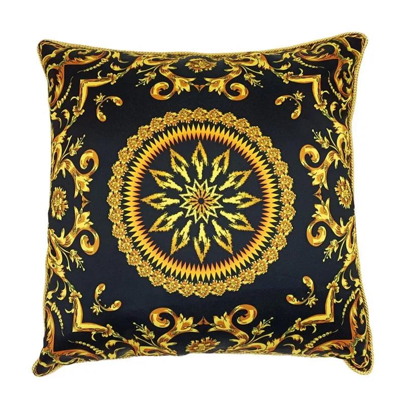 European Style Throw Pillow Cover Indoor Sofa Cushion  Classic Geometric Vine Printed