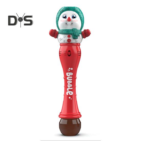 Barneboble-leke-jule-boblemaskin for småbarn Santa Snowman Bubble Toy Safe Bubble Wand for innendørs utendørs moro