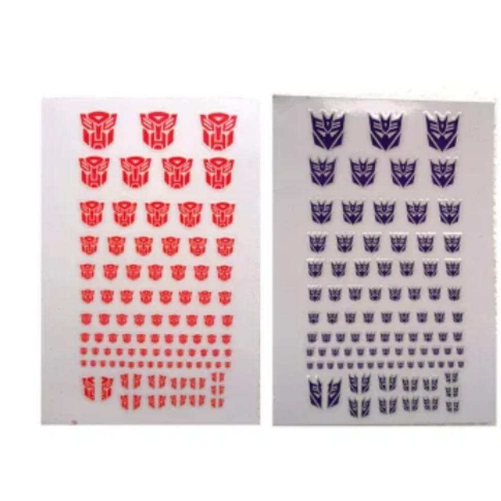 Decepticons Autobots G1 Çıkartmaları 45+ Sembol Çıkartma Özel Kendin Yap Sahne Aksesuarları Dekorasyon Araba Çıkartması