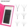 XIUSUZAKI W Shaped Lashes Bloom 2D 3D 4D 5D 6D 7D 8D Automatic Flowering Premade Fans Eyelashes Extensions YY Individual Lashes