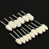 Fixture Felt Buffing Wheels Power Tool 25pcs Parts White Silver Buffer Disc