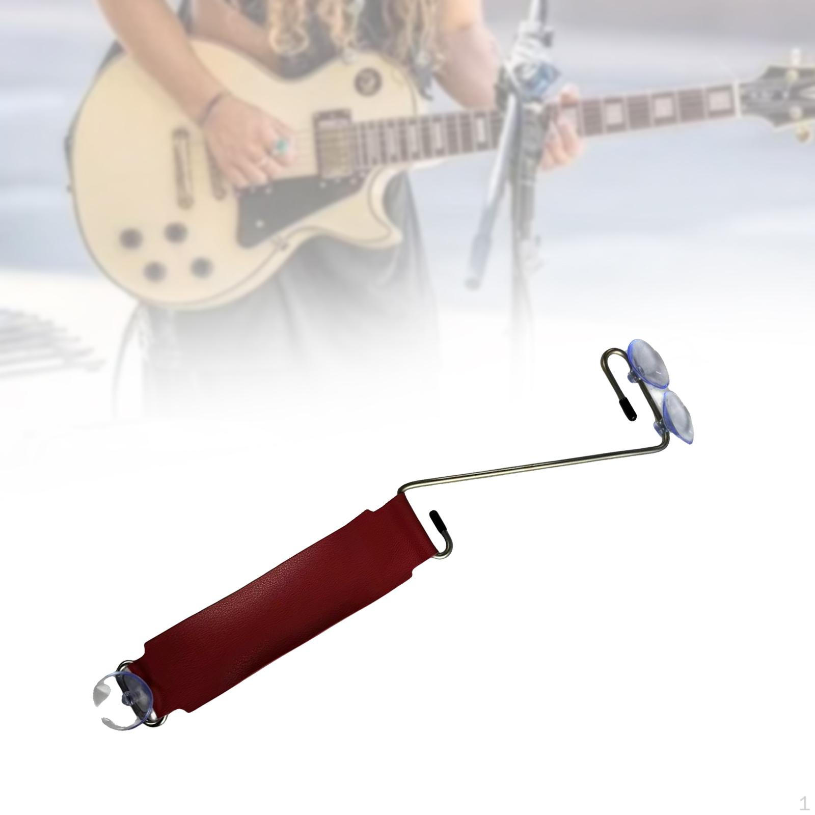 

Подставка для гитары, переносная металлическая стойка в форме буквы Z, подставка для ног, ремень, держатель грифа для электрогитары красный