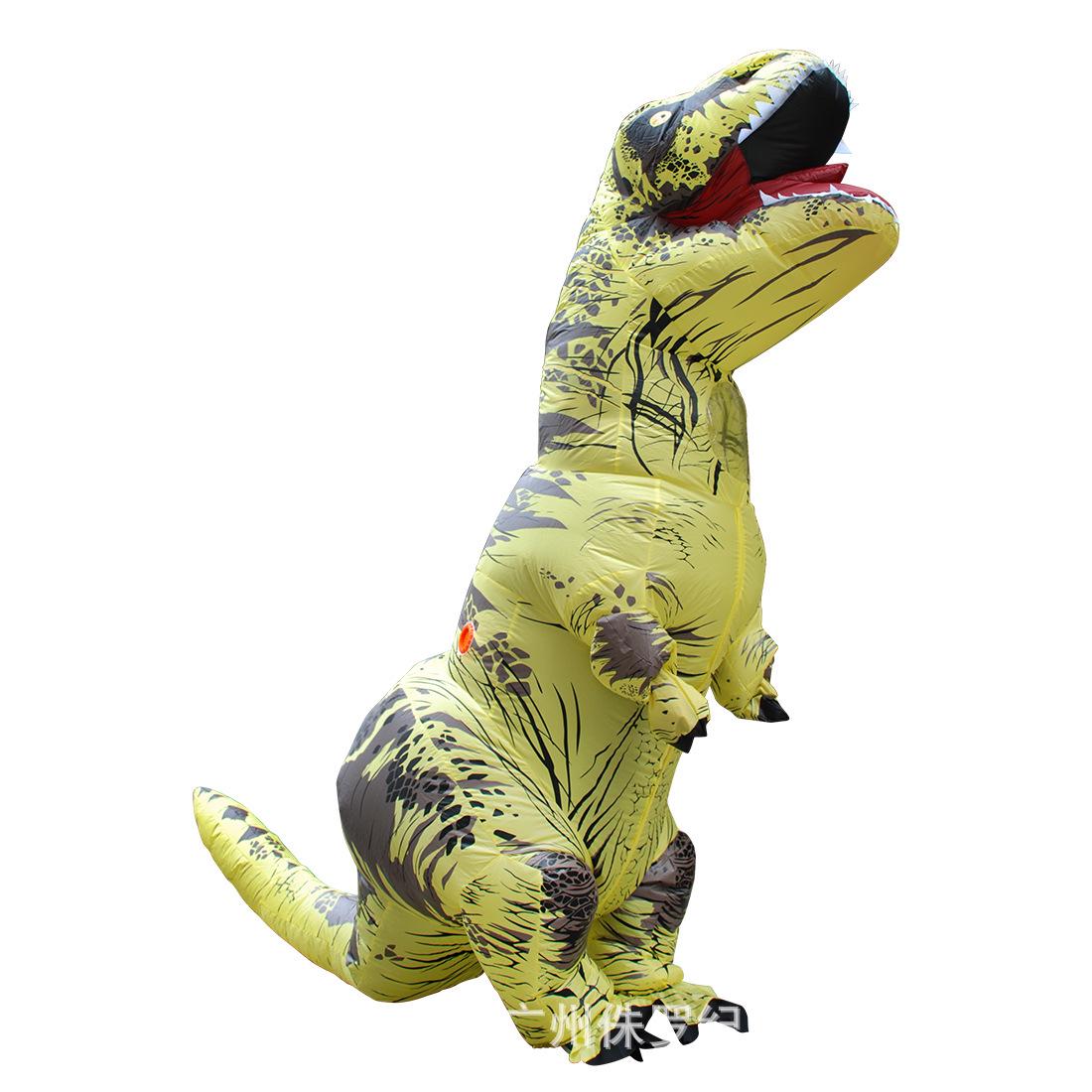 Halovīna T-Rex piepūšamais kostīms: Smieklīgs dinozaura
