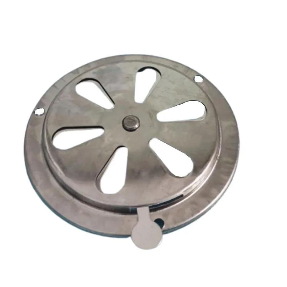 1 Pcs BBQ Grill Smoker Exhaust Kitchen Vent Air Damper Stove Stainless Steel Damper Round Home Replacement