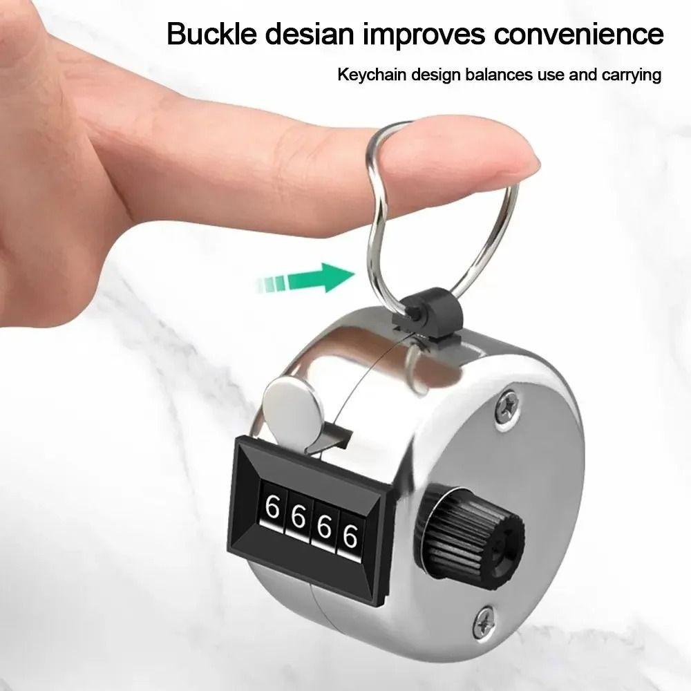 Mechanical Clicker Counter 4 Digit Digital Counting Device New Mechanical Counter