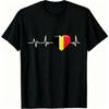 Fun I Love Belgium Pattern Print Kids T-shirt Summer Girls Boys Casual Fashion Tops Kids O-Neck Short Sleeve T-shirt Clothing