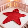 Cute Star Shape Sleeping Bag Starfish Baby Sleep Sack, Soft Knitted Full Body Swaddle Blanket with Infant Cocoon Hood for Newborn, Anti Kick Warm Bag,