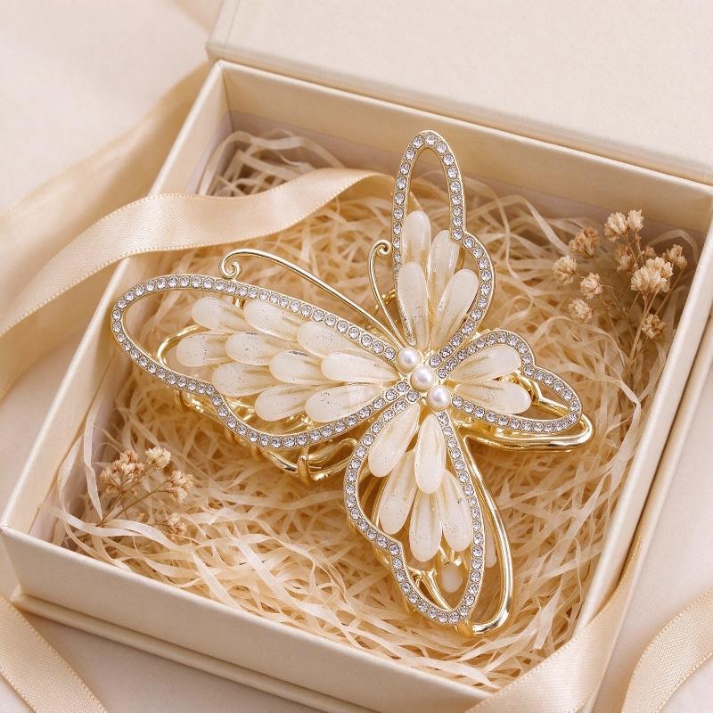 Butterfly Wings Metal Hair Clamp For Women Accessories Butterfly Claw Gift For Girlfriend Metal Claw Clip Hairpin
