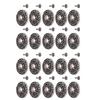 20pcs Metal Jeans Buttons Kit 24mm Metal Buttons Rivet Stud Set for Pants DIY Crafts Antique Silver