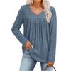 Women's Fashionable Long-sleeved Pullover Solid-color Top