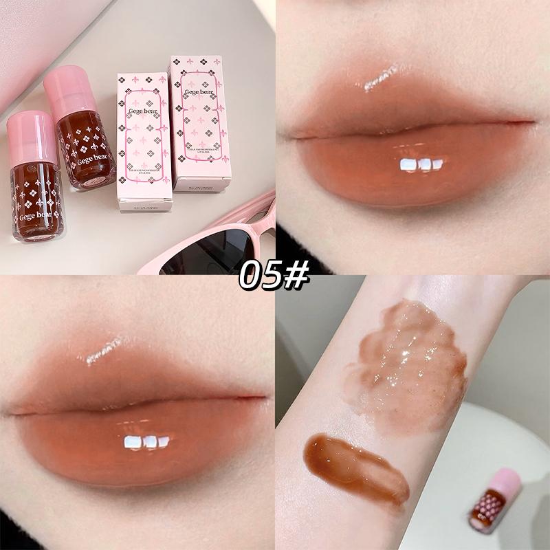 Błyszczyk do ust Pure Gege Bear Nawilżający Wodny Lustrzany Przezroczysty Długotrwały