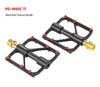 PROMEND 86T Mountain Bike Pedals - Titanium Axle, Carbon Tube, 3 Bearings, Road Cycling Pedals